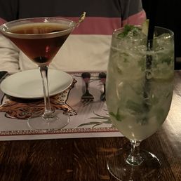 A $28 Brads Manhattan and a fabulous mojito