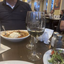 Shrimp andouille gumbo and my Sauvignon blanc Shrimp andouille gumbo and my Sauvignon blanc