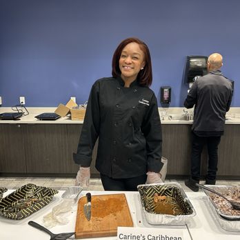 Northland Workforce Training Center - Carine of Carine's Caribbean Cuisine, preparing to teach how to make a Caribbean dish. - Vocational & Technical School Near Me - Buffalo, New York Northland Workforce Training Center - Carine of Carine's Caribbean Cuisine, preparing to teach how to make a Caribbean dish. - Vocational & Technical School Near Me - Buffalo, New York
