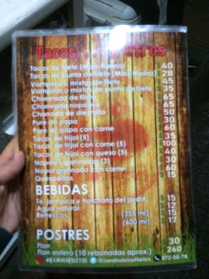 Menu photo 1 El Jardín de los Filetes Guasave, SIN