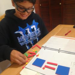 Life Raft Tutoring - Using algebra tiles for the first time!