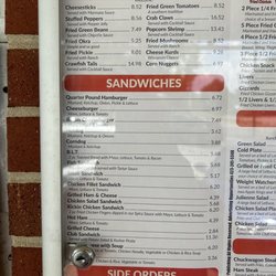 The Chicken Shack - Menu
