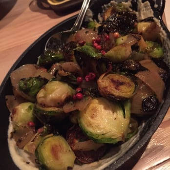 Lechon - Brussels. Cashew puree on the edges - Tapas Bars Near Me - Portland, Oregon