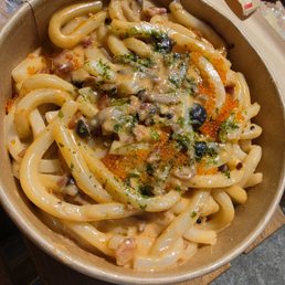 Miso Carbonara Udon Miso Carbonara Udon