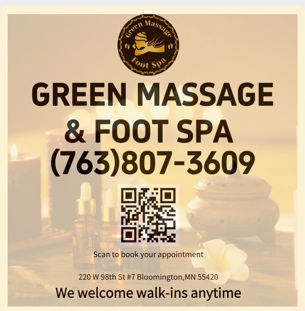 Green Massage & Foot Spa Logo