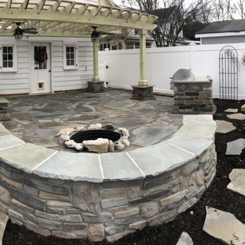 Smith Exteriors - Patio project, stone work, pergola. - Masonry/Concrete Near Me Smith Exteriors - Patio project, stone work, pergola. - Masonry/Concrete Near Me