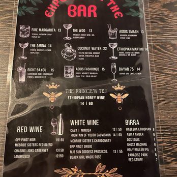 Addis Nola - Bar Menu - Ethiopian Near Me - New Orleans, Louisiana Addis Nola - Bar Menu - Ethiopian Near Me - New Orleans, Louisiana