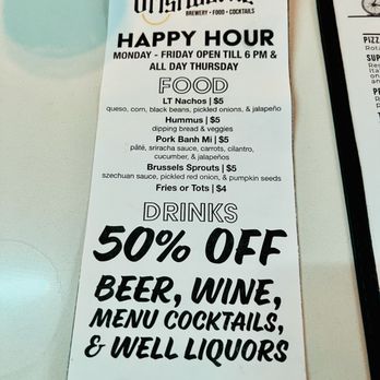 Gristworkz - HH menu - Brewpubs Near Me - Houston, Texas