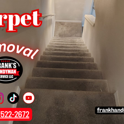 Frank's Handyman Service - Frank's Handyman Service - Reliable handyman carpet removal, leaving your floors clean, smooth, and ready for a fresh new look. #handyman