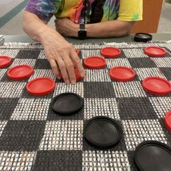 Ygnacio Valley Library - Playing community checkers