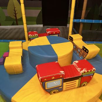 My Lil Town - Aug 2025 toddler merry-go-around. Worn, ripped. - Indoor Playcenter Near Me - San Gabriel, California