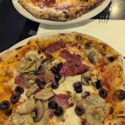 9" Lunch Combo Specials $15 w Salad + Drink Pep and a Capricciosa norm $13 alone!