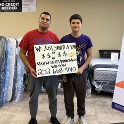 Mattress by Appointment Wilson - Uncle and nephew came in and loaded their truck with 2 new mattresses!