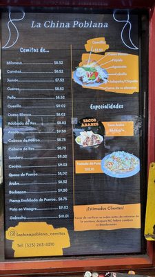 Menu photo 1 Cemitas La China Poblana Los Angeles, CA Menu photo 1 Cemitas La China Poblana Los Angeles, CA