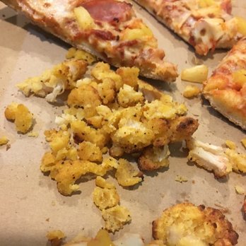Domino's Pizza - More fake chicken nugget breadding than white meat.  Gross!! - Pizza Near Me - Rowland Heights, California