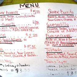 El Aguacate Del Grullo - Menu. They also have a pupusa plate with 2 pupusas, rice and beans for $5.50.