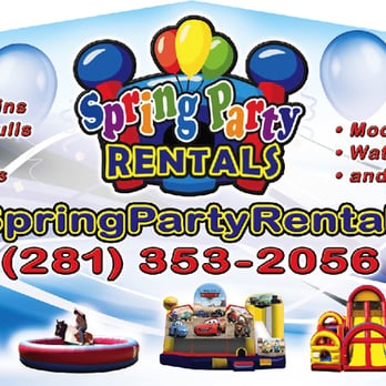 Spring Party Rentals - Party Equipment Rentals Near Me - Tomball, Texas Spring Party Rentals - Party Equipment Rentals Near Me - Tomball, Texas