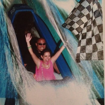 Jet Stream - The photo op at the end of Jet Stream... yes, my eyes were open! - Amusement Parks Near Me - Valencia, California Jet Stream - The photo op at the end of Jet Stream... yes, my eyes were open! - Amusement Parks Near Me - Valencia, California