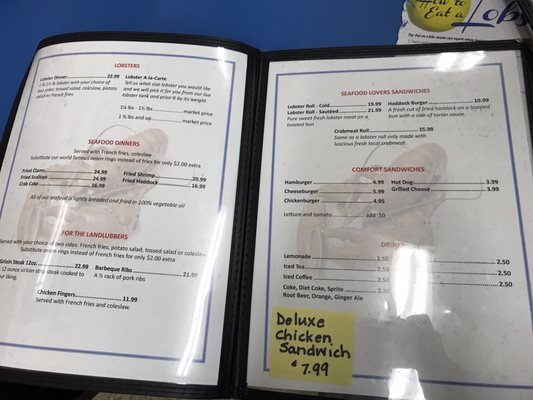 Menu photo 6 Gateway Lunt’s Lobster Pound Trenton, ME