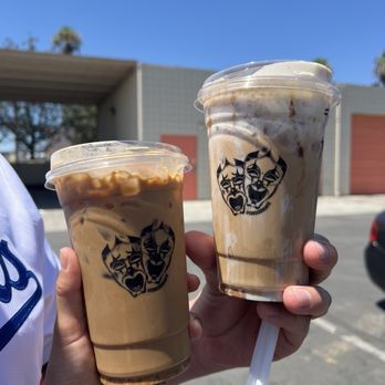 Con Sabor - Darker one is mazapan latte and the one w cold foam is tres leches - Coffee & Tea Near Me - Rialto, California Con Sabor - Darker one is mazapan latte and the one w cold foam is tres leches - Coffee & Tea Near Me - Rialto, California