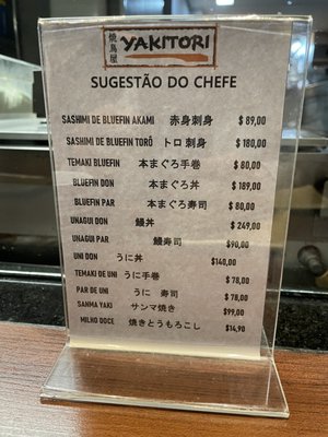 Menu photo 1 Yakitori São Paulo, SP