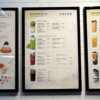 Eightfold Tea Shoppe - Menu - Bubble Tea Near Me - Costa Mesa, California