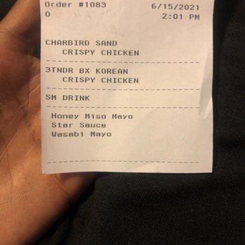 Starbird Chicken - Receipt clearly shows I should've received my sauce as well but nope I didn't - Chicken Shop Near Me - Walnut Creek, California Starbird Chicken - Receipt clearly shows I should've received my sauce as well but nope I didn't - Chicken Shop Near Me - Walnut Creek, California