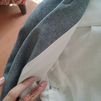 Highland Express Cleaners - Yellow underarm stain removal in my denim cardigan jacket - Laundry Services Near Me - Los Angeles, California Highland Express Cleaners - Yellow underarm stain removal in my denim cardigan jacket - Laundry Services Near Me - Los Angeles, California