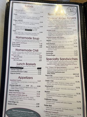 Menu photo 8 The Cow Cafe and Grill Oroville, CA