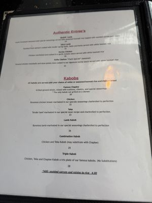 Menu photo 1 De Afghanan Kabob House Livermore, CA