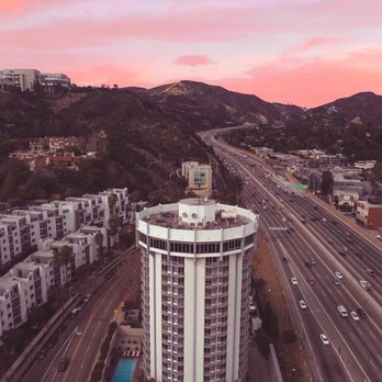 West Restaurant & Lounge - Drone shot of West restaurant top floor - New American Near Me - Los Angeles, California