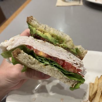 Café Bistro at Nordstrom - Roasted Turkey and Avocado Club Sandwich - New American Near Me - Durham, North Carolina