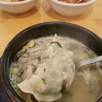 LA Hanbat - Mandu guk...yum..look how huge the mandu is..perfect for a gloomy rainy Monday - Korean Near Me - Dallas, Texas LA Hanbat - Mandu guk...yum..look how huge the mandu is..perfect for a gloomy rainy Monday - Korean Near Me - Dallas, Texas