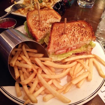 ProAbition - Club sandwich in front with yummy bleu cheese in rear - New American Near Me - Riverside, California ProAbition - Club sandwich in front with yummy bleu cheese in rear - New American Near Me - Riverside, California