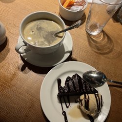 The Travellers Rest - Chocolate brownie and americano