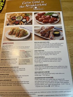 Menu photo 2 Applebee's Grill + Bar Comstock Park, MI Menu photo 2 Applebee's Grill + Bar Comstock Park, MI