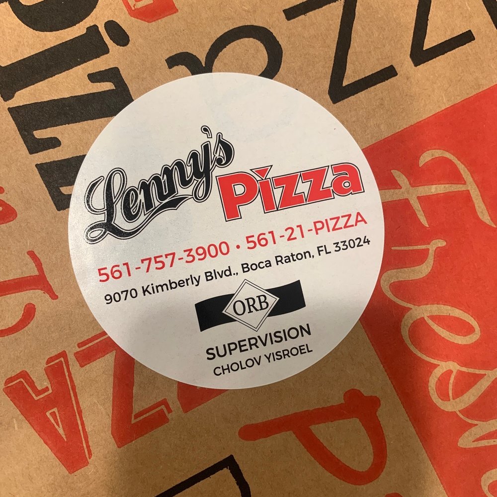 Lenny's Pizza - a close up of a pizza box - Pizza Near Me - Boca Raton, Florida Lenny's Pizza - a close up of a pizza box - Pizza Near Me - Boca Raton, Florida