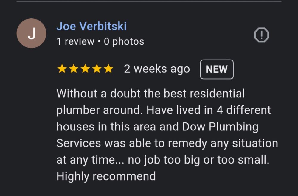Slide of Dow Plumbing Services