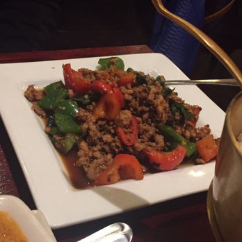 Amarin Thai Cuisine - Spicy sweet basil chicken - Thai Near Me - Mountain View, California