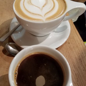 Nero Waffles - Americano + Salted Caramel Latté - Desserts Near Me - Vancouver, British Columbia