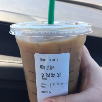Starbucks - Grande Iced Skinny Cinnamon Dolce Latte 4.30.17 - Coffee & Tea Near Me - Tempe, Arizona Starbucks - Grande Iced Skinny Cinnamon Dolce Latte 4.30.17 - Coffee & Tea Near Me - Tempe, Arizona