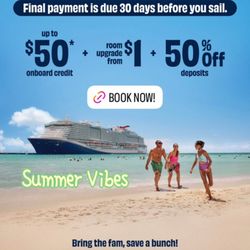 Deep-Memories Travel Agency - Summer deals with carnival contact for more info