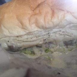 My horrible twin cheeseburger that seemed to be soaked in watery mayo... thanks for wasting my money V&S! My horrible twin cheeseburger that seemed to be soaked in watery mayo... thanks for wasting my money V&S!
