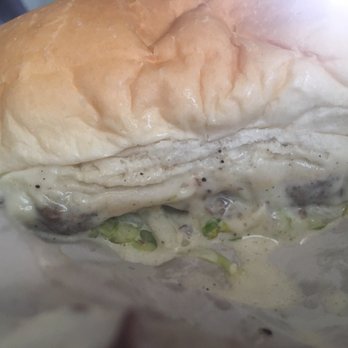 V & S Sandwich Shop - My horrible twin cheeseburger that seemed to be soaked in watery mayo... thanks for wasting my money V&S! - Pizza Near Me - Reading, Pennsylvania V & S Sandwich Shop - My horrible twin cheeseburger that seemed to be soaked in watery mayo... thanks for wasting my money V&S! - Pizza Near Me - Reading, Pennsylvania