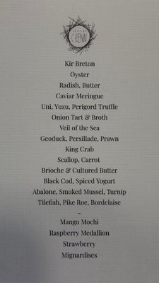 Menu photo 1 Atelier Crenn San Francisco, CA Menu photo 1 Atelier Crenn San Francisco, CA