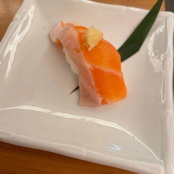 Komé - Salmon nigiri - Japanese Near Me - Austin, Texas Komé - Salmon nigiri - Japanese Near Me - Austin, Texas