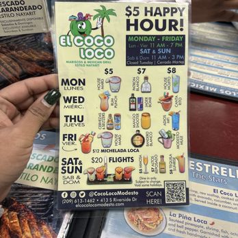 El Coco Loco Modesto - Happy Hour Menu - Seafood Near Me - Modesto, California El Coco Loco Modesto - Happy Hour Menu - Seafood Near Me - Modesto, California