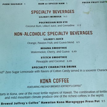 Kona Cafe - Menu - Sushi Bars Near Me - Lake Buena Vista, Florida