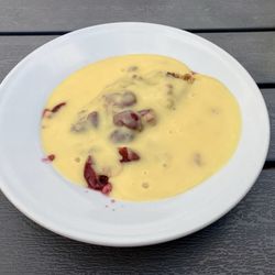 Green Man - Cherry crumble and custard