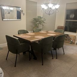 Wooden table from World Interiors!!